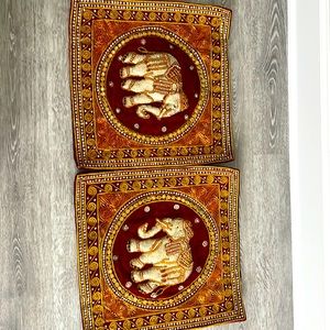 Thai elephant throw pillow cases